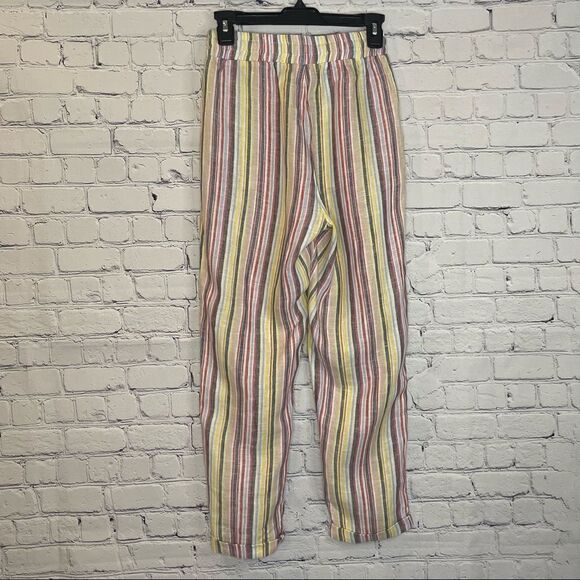 Elan Linen Cropped Pant - Picture 7 of 10